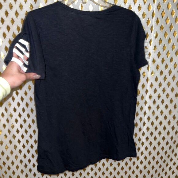 Women’s Raiders T-shirt foil silver arm cut outs size M - Picture 3 of 3